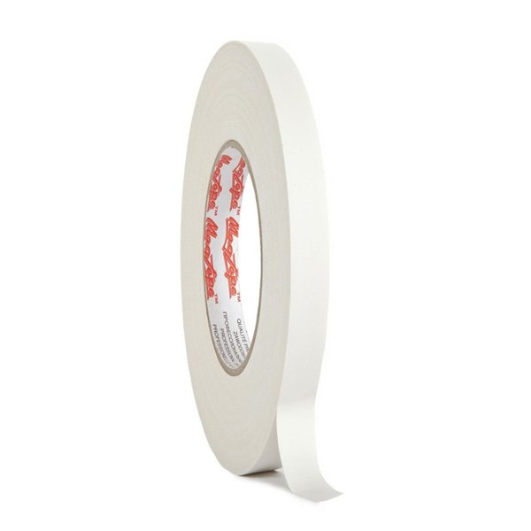 Gaffer tape матовый MagTape Matt 500 12мм. Белый  — детальное фото
