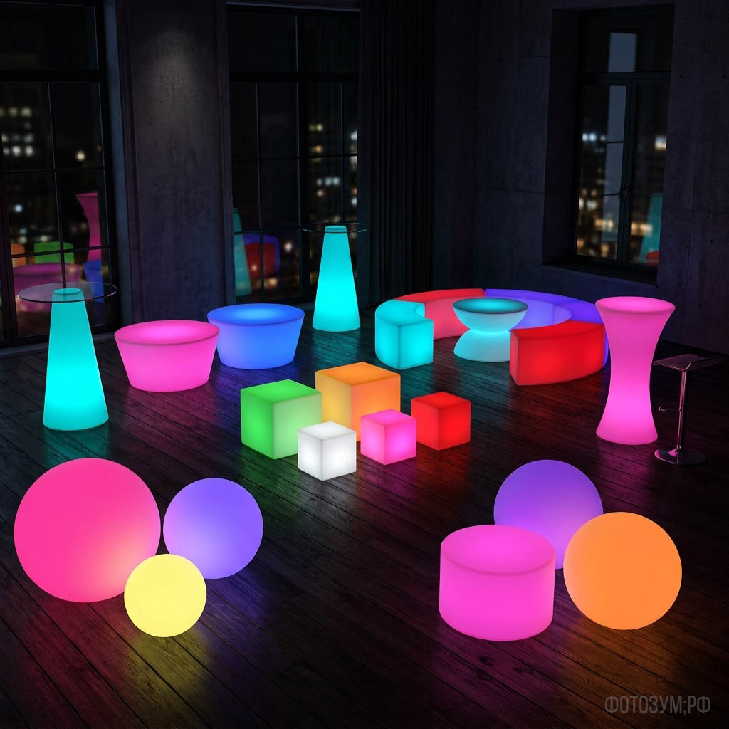 RGBW LED мебель