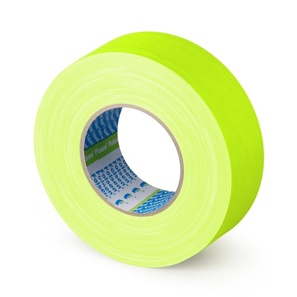 Gaffer tape флуоресцентный Premium 48 мм. Желтый — детальное фото