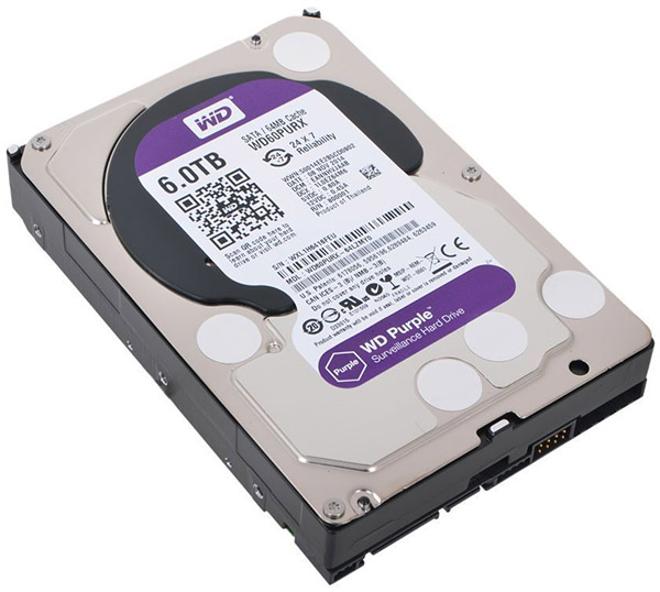 Жесткий диск HDD 3.5" Western Digital WD Purple 6 TB