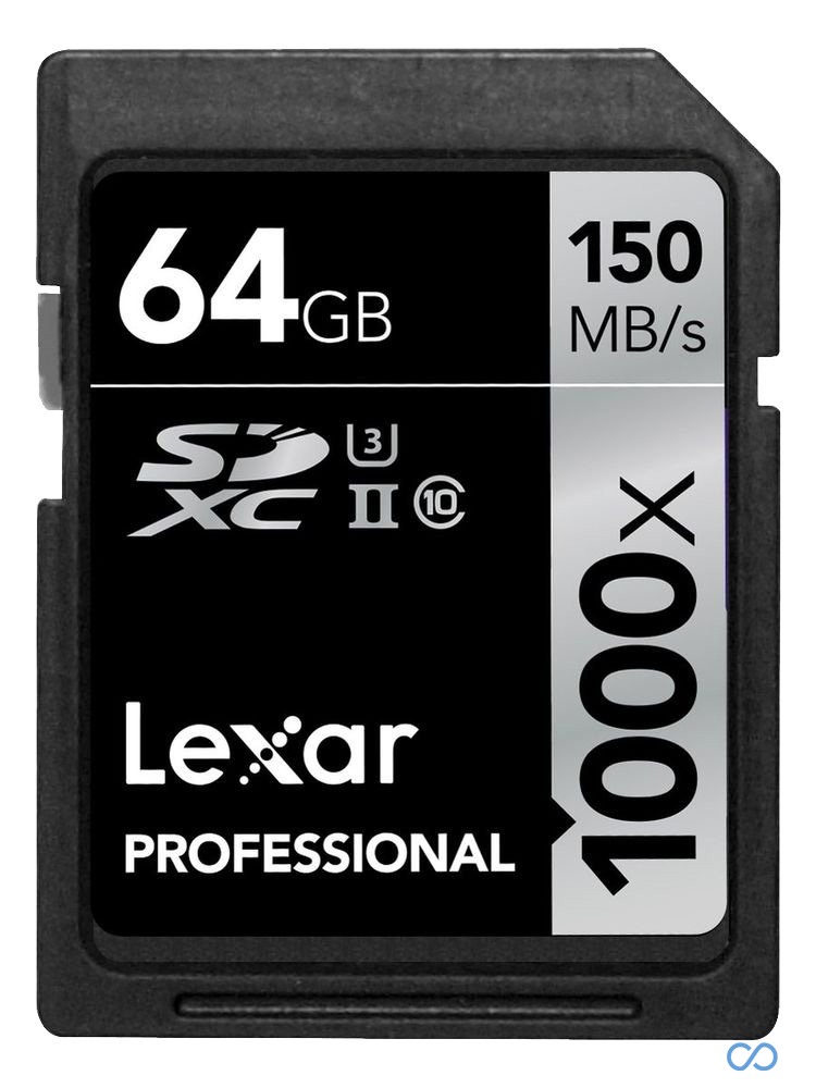 Lexar Professional 1000x SDXC UHS-II U3 64GB 150MB/s (4К)