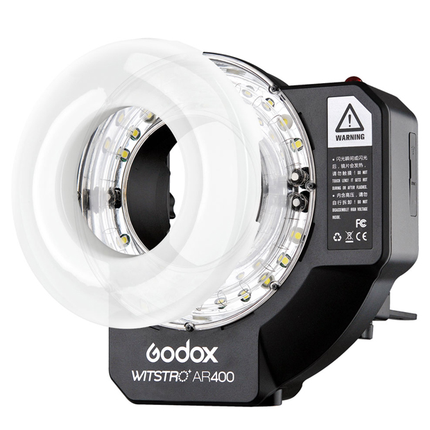 Вспышка кольцевая Godox Witstro AR400 аккумуляторная — детальное фото