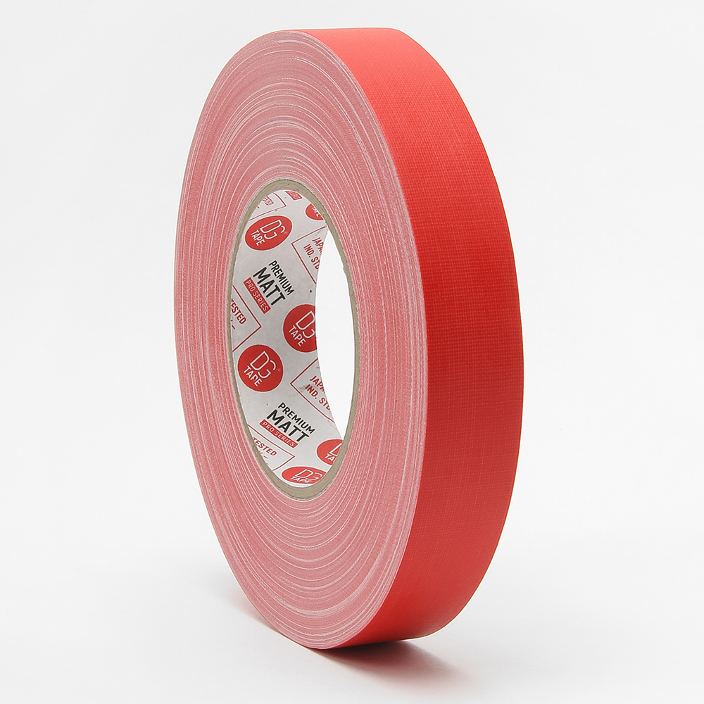 Gaffer tape матовый  25мм х 50м. Красный — детальное фото