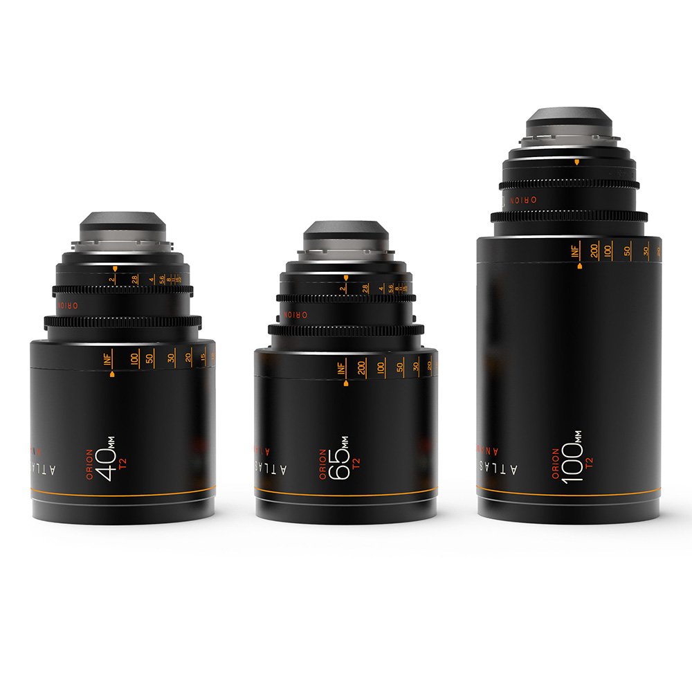 Atlas Orion 40/65/100mm T2 2x Anamorphic Prime Set A (PL/EF)