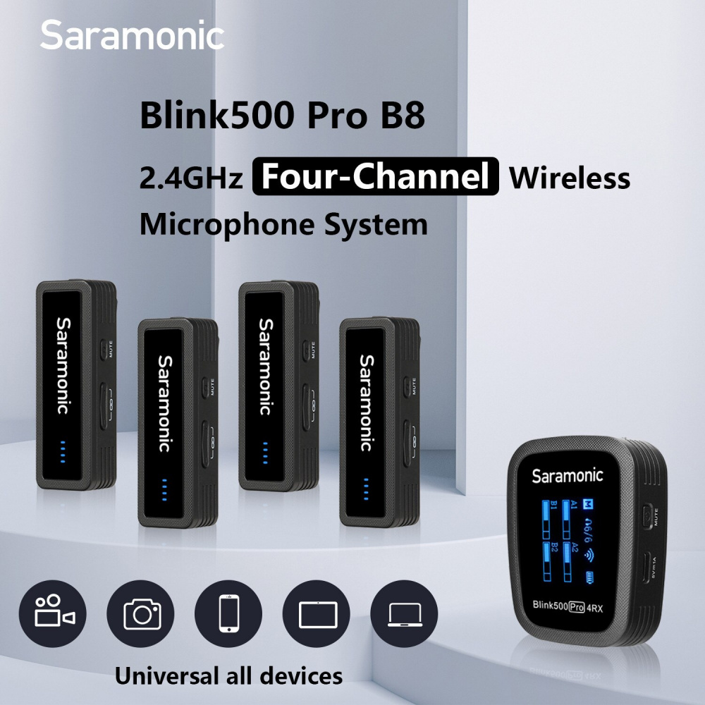 Радиосистема Saramonic Blink 500 PRO B8 (4 абонента)