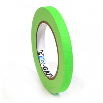 Gaffer tape флуоресцентный Pro Gaff 12мм. Зеленый