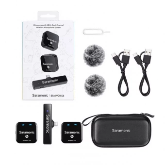 Saramonic Blink900 S6 (TX+TX+RXUC) радиостистема приемник + 2 передатчика, разъём USB-C