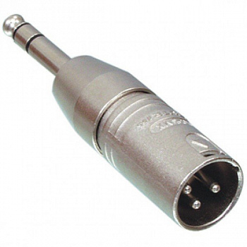 Переходник XLR male to jack 6.3mm