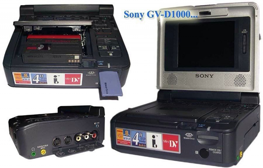 Портативный цифровой видеомагнитовон Sony GV-D1000 MiniDV