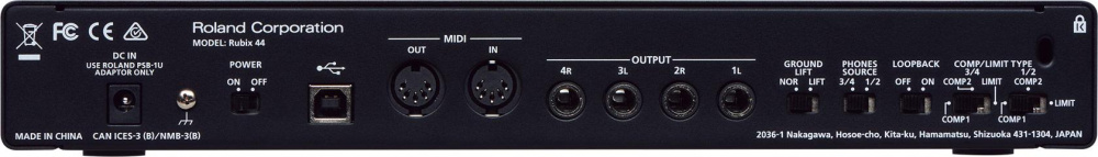 Внешняя звуковая карта с USB Roland Rubix44
