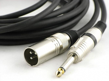 КАБЕЛЬ XLR male - Jack 6.3 (60см)